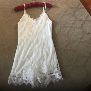 White lace romper