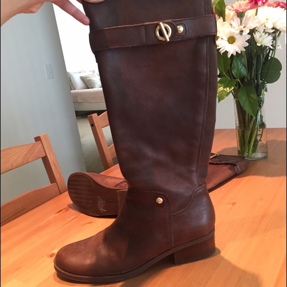 Tommy Hilfiger tall leather boots