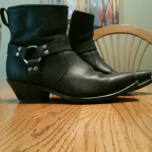 Durango black ankle boots, size 8M, ladies
