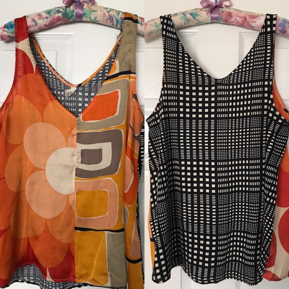 Anthropologie Tops - Anthropologie - Tiny colorful design tank