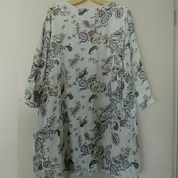 💜💜💜NWT PAISLEY MINI DRESS/TUNIC SIZE M - Picture 6 of 8