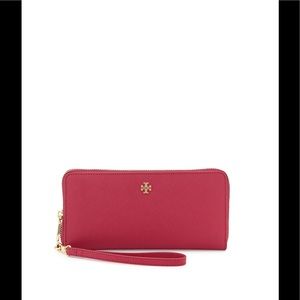 Tory burch York zip around wallet