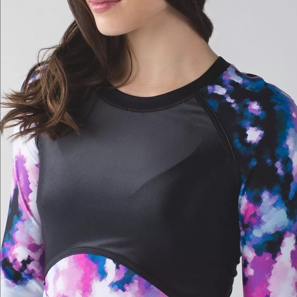 NWT Lululemon Blooming Pixie Salty Swim Rashguard - Picture 3 of 8