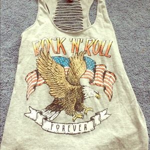 SOLD🖤Forever 21 Ripped Tanktop