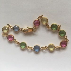 Gold and Crystal Bracelet