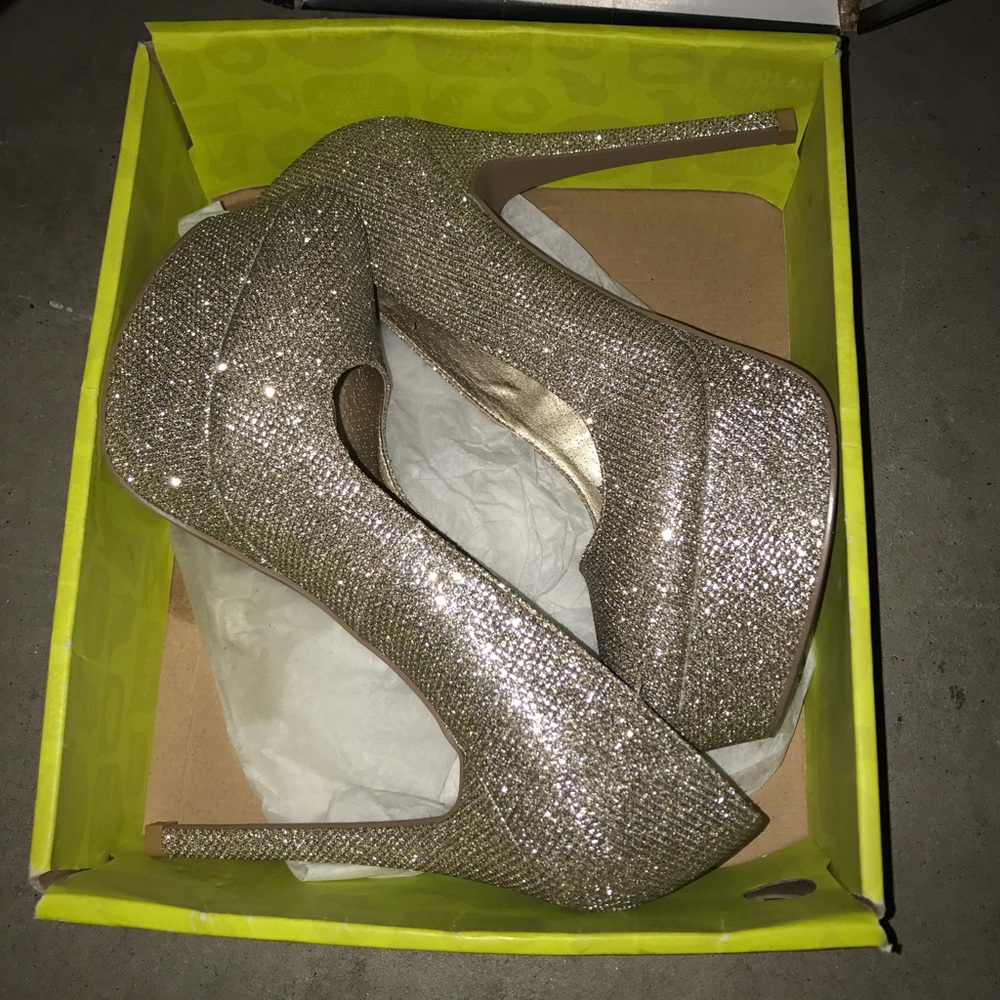 Sparkly high heels