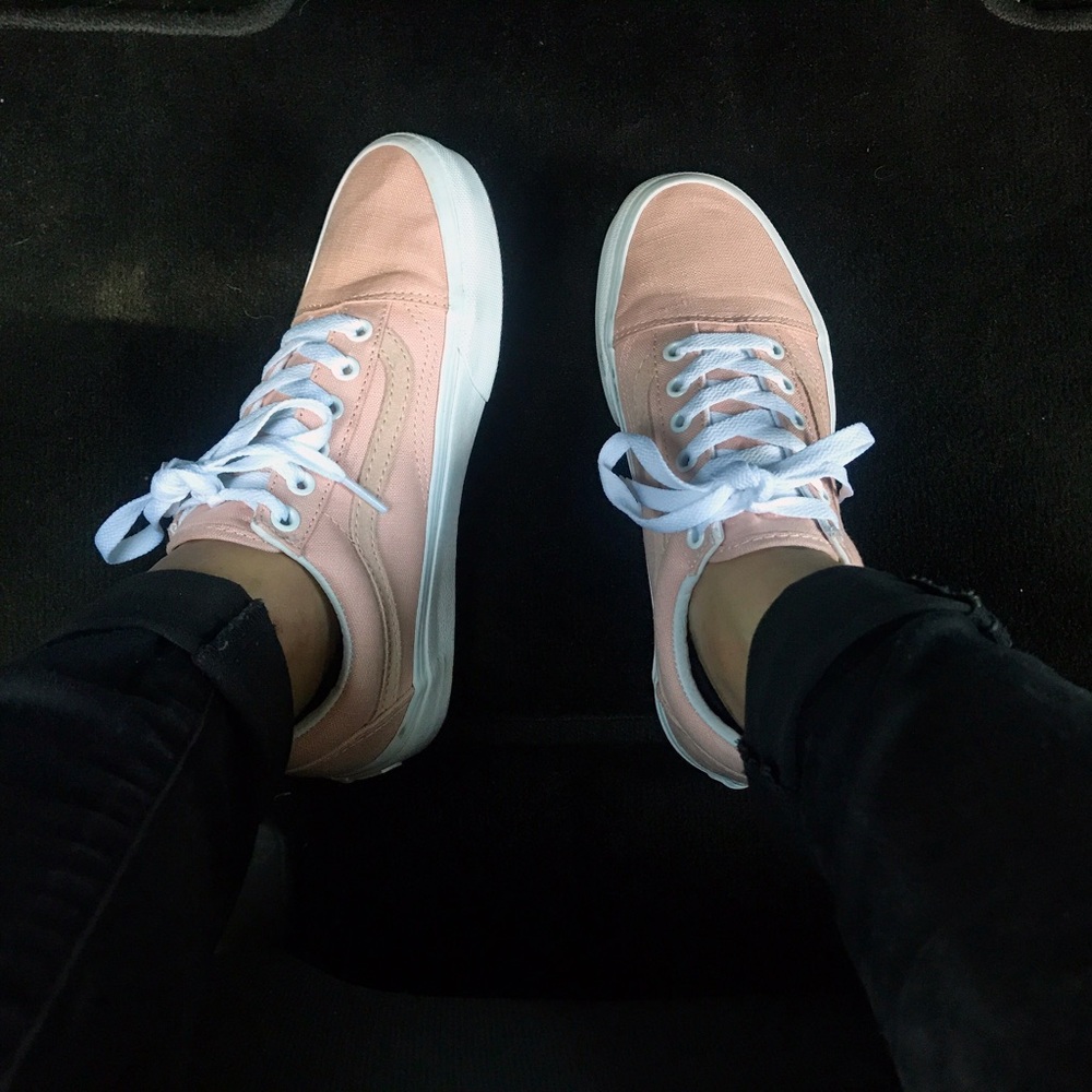 Vans pink & beige