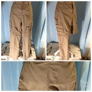 REI khaki cargo pants size 12