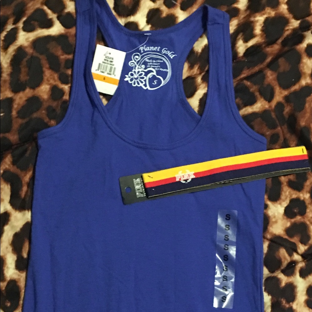 Planet Gold & Victoria's Secret Activewear Set