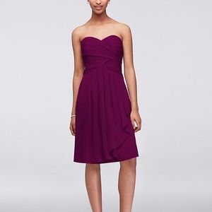 Davids bridal dress in sangria