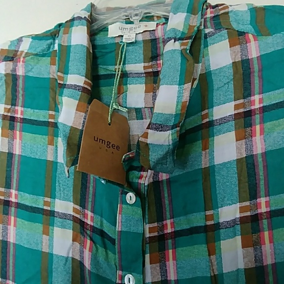 NWT PLAID AND LACE BUTTON TUNIC\MINI DRESS SIZE XL - Picture 4 of 8