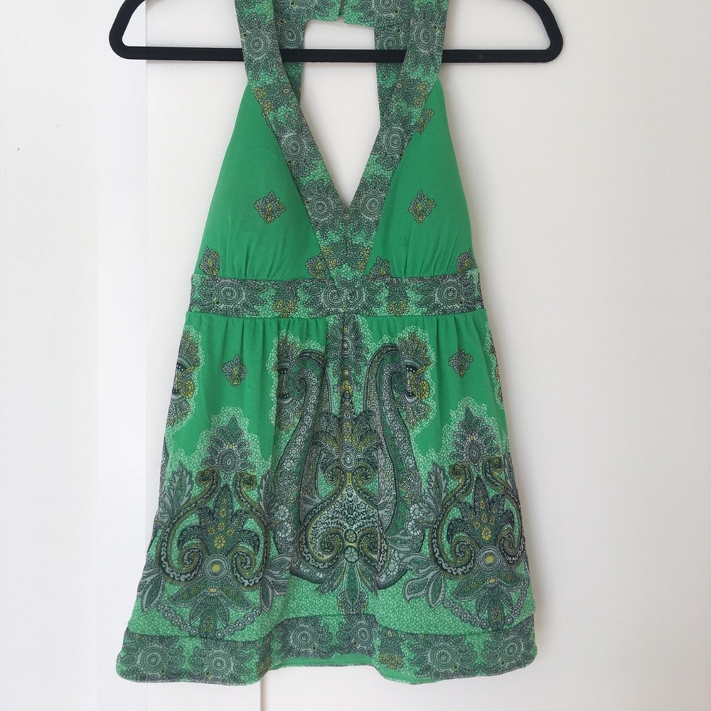 Green blouse