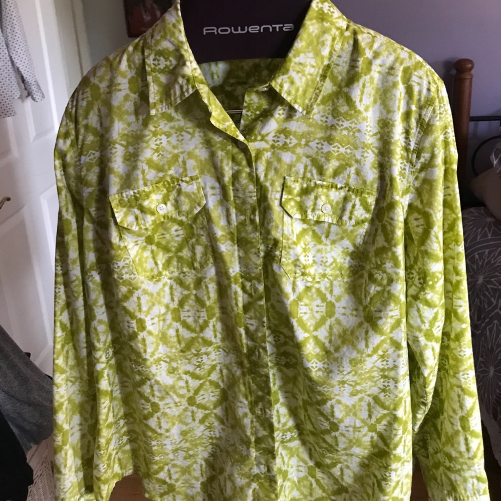 Cotton button blouse