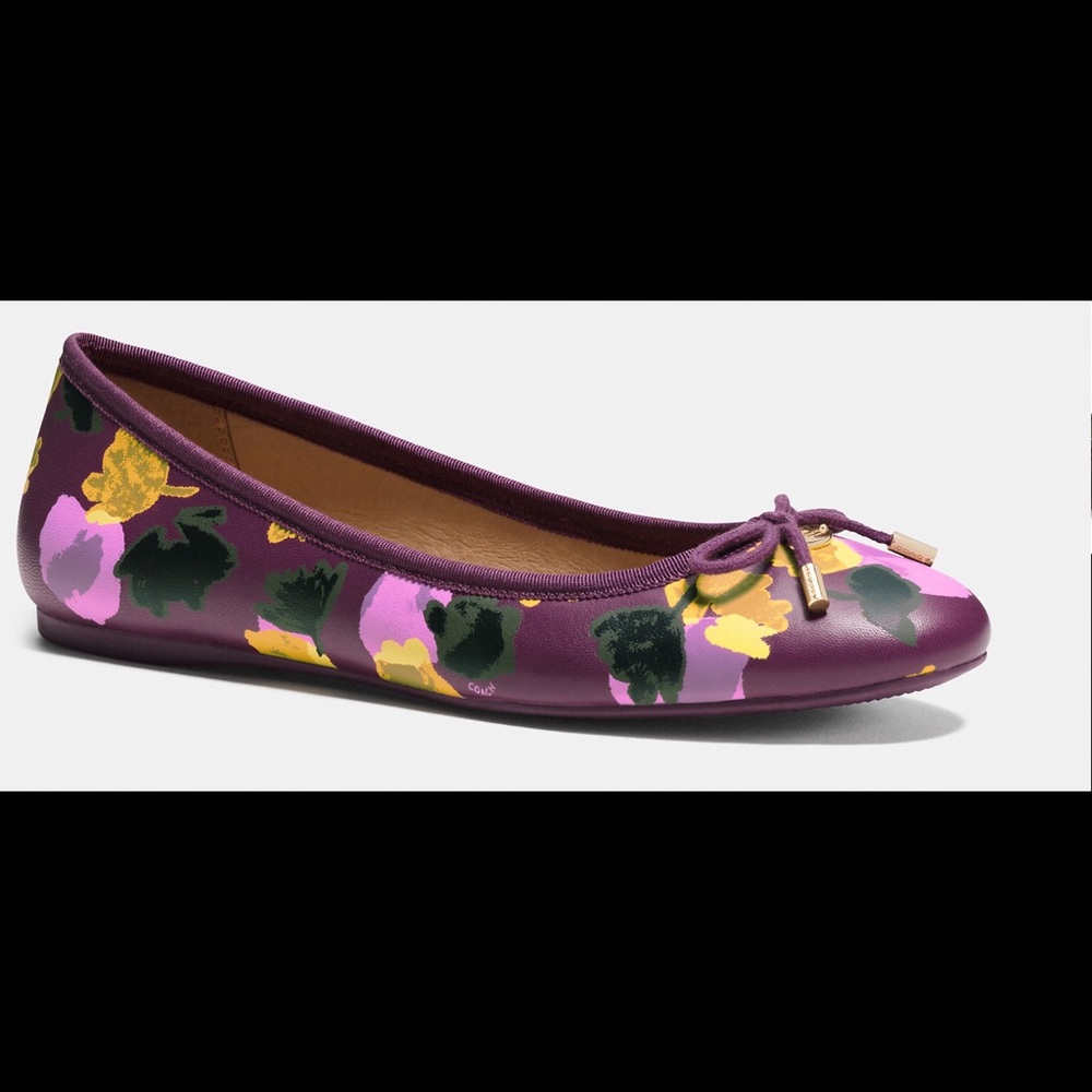 New Coach Lara floral flats.