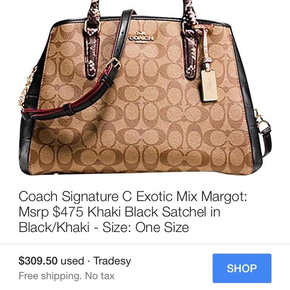 Coach Margot gold/khaki/black - Picture 2 of 4
