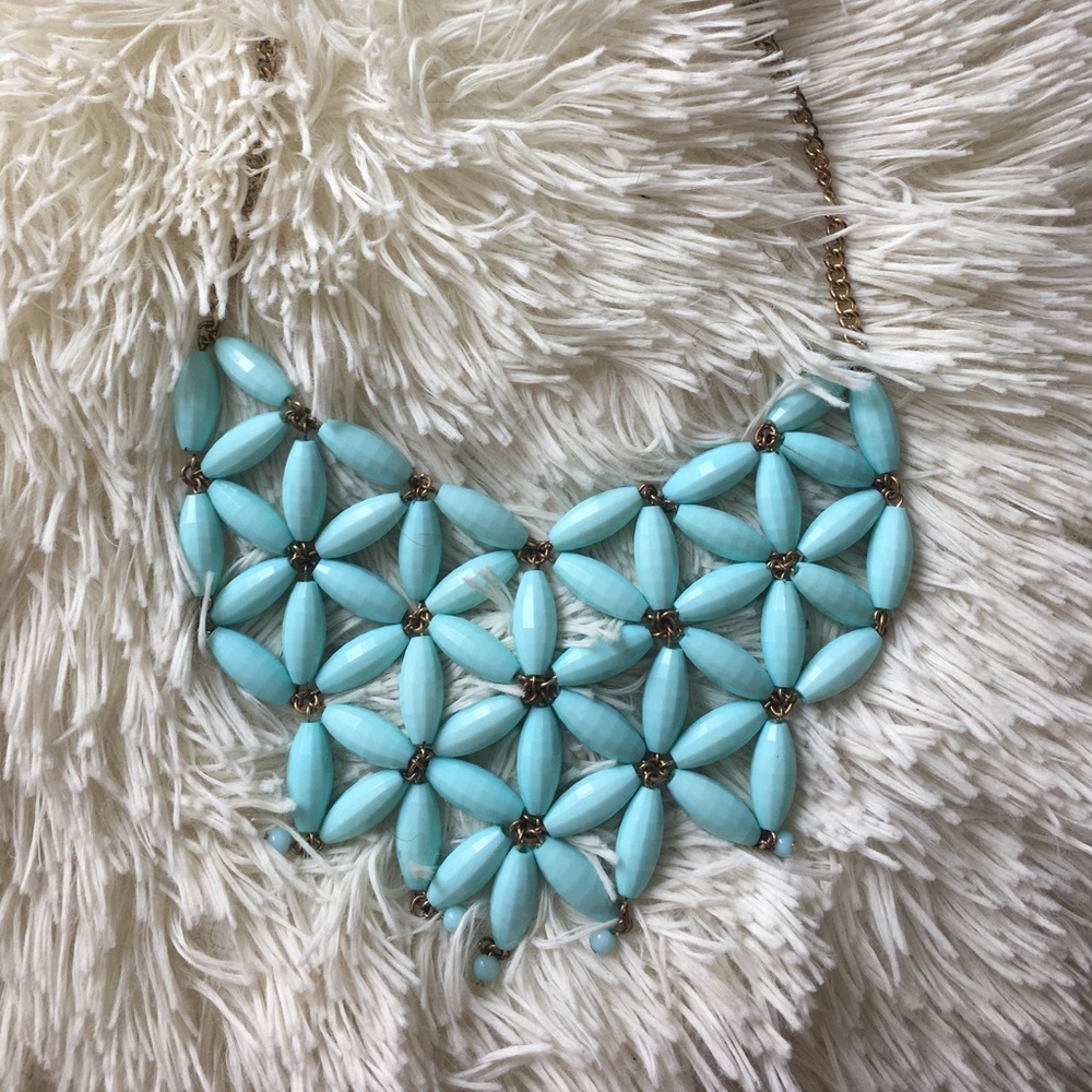Francesca's Teal Statement Necklace - image 1