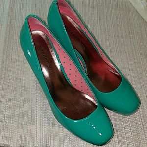Turquoise Patent Madden Girl Pumps