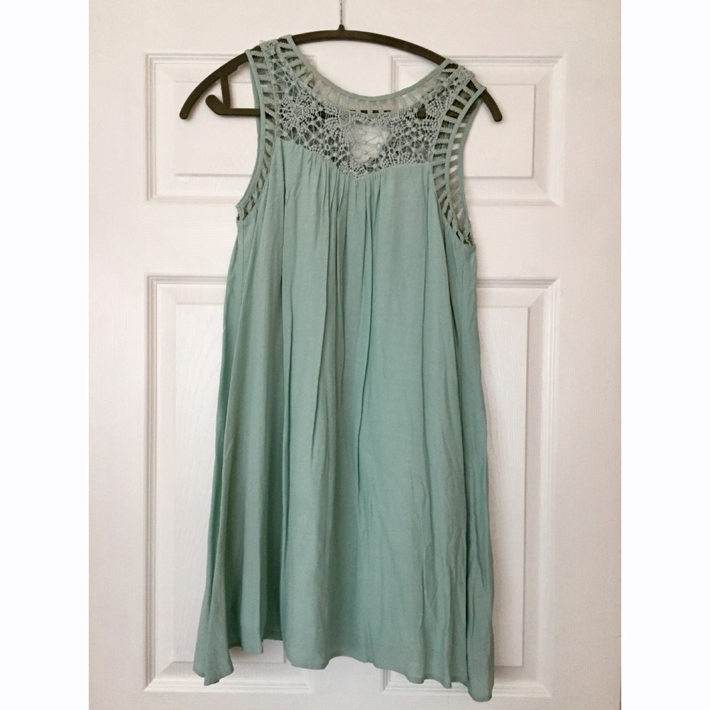 Short Boutique Aqua Colored Dress