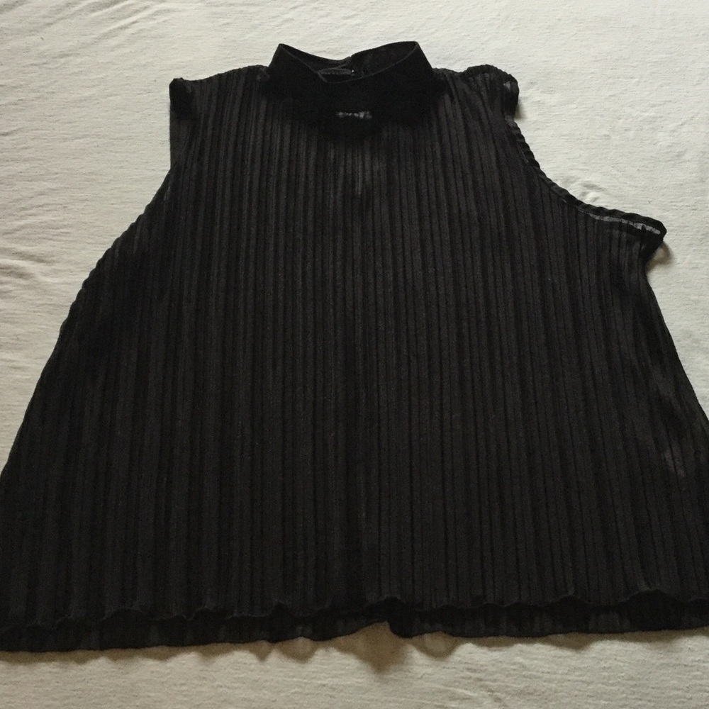 Black Sheer Halter