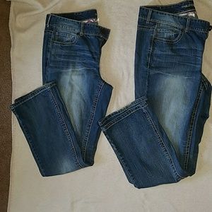 Maurices 2 pairs of Size 18 jeans