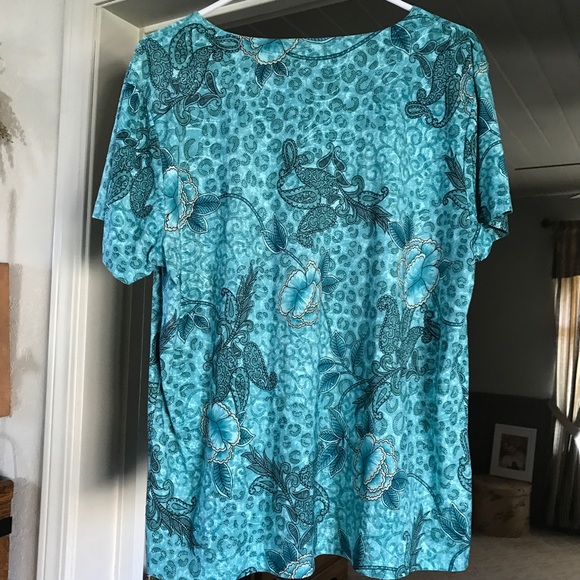 Blue Floral Shirt - Picture 5 of 5