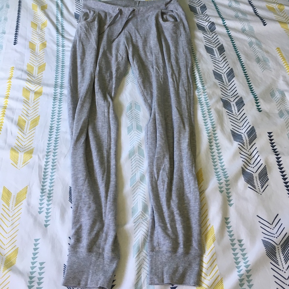 Grey track pants