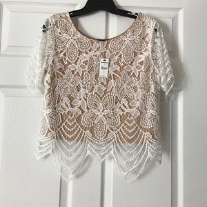 NWT Express lace top
