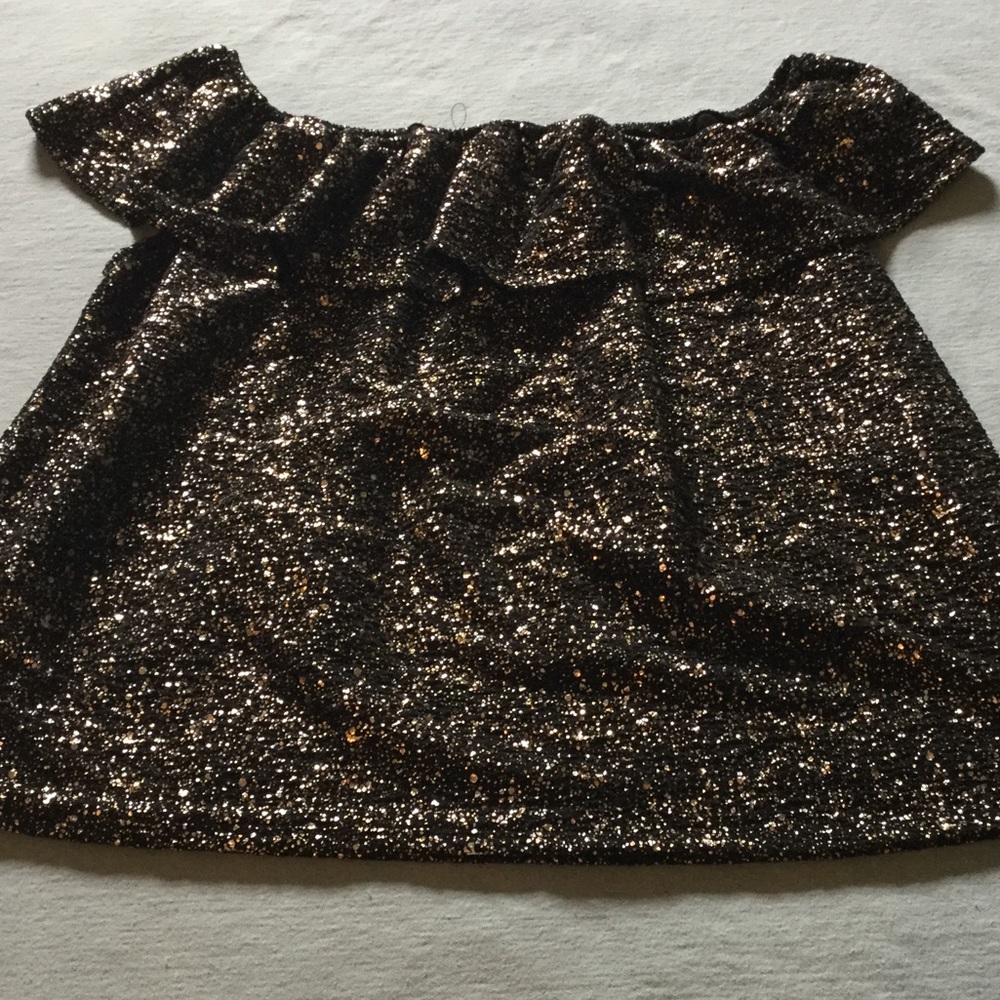 Gold sequin top