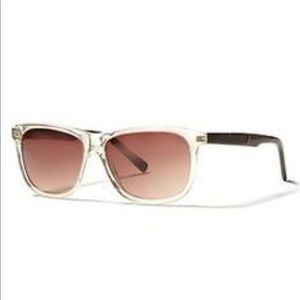 Banana Republic Clear Brown Wayfarer Sunglasses