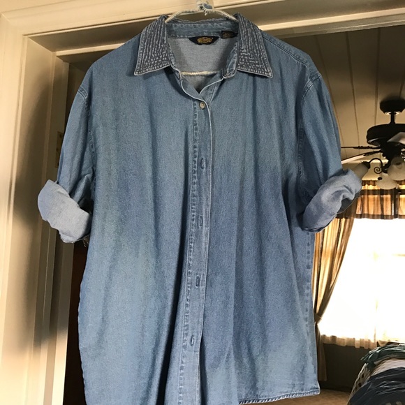 Denim Button Up - Picture 4 of 7
