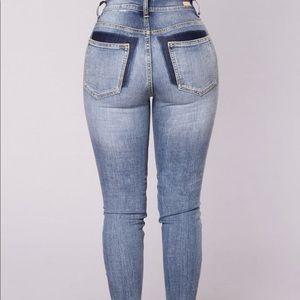 Lauryn Released hem skinny jeans Hi Rise