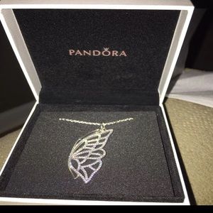 Pandora butterfly necklace