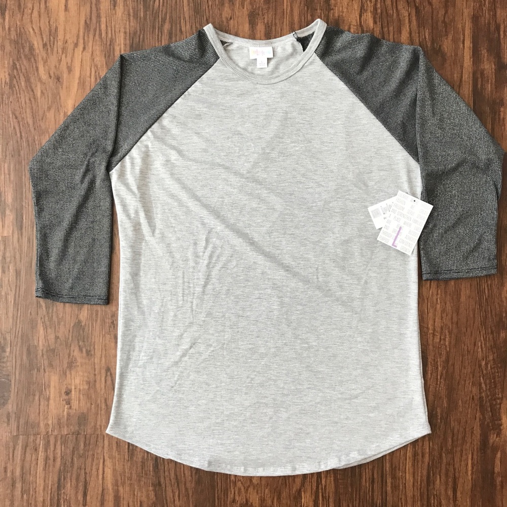 Lularoe elegant Randy gray top Large