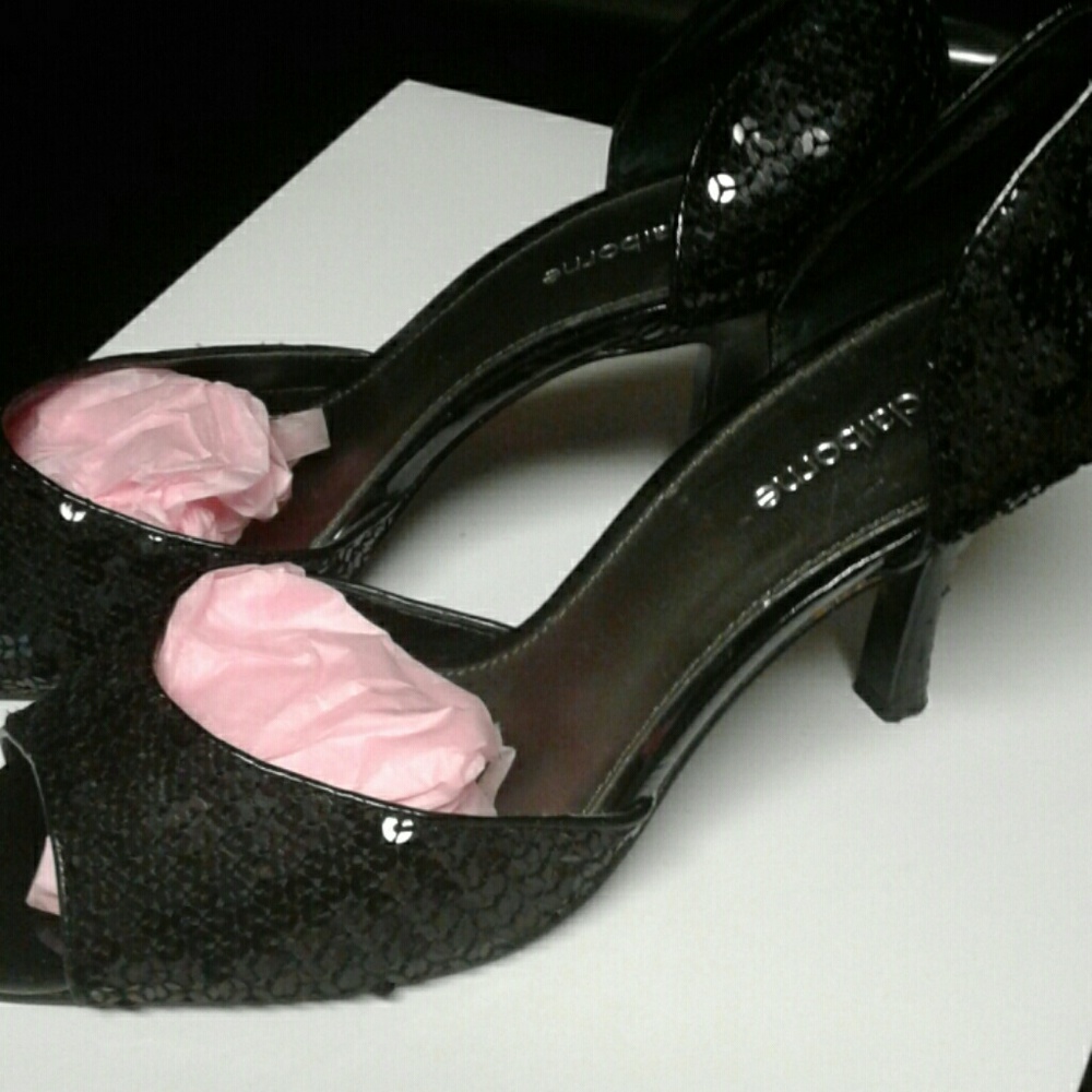 Black Open Toe Shoes