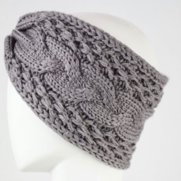 🆑CLOSING SALE!! Gray Cable Knit Headband - Picture 4 of 5