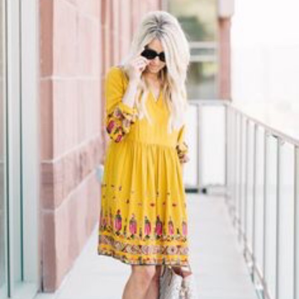 Anthropologie Raella Embroidered Tunic Dress