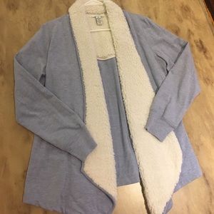 Sweatshirt cardigan