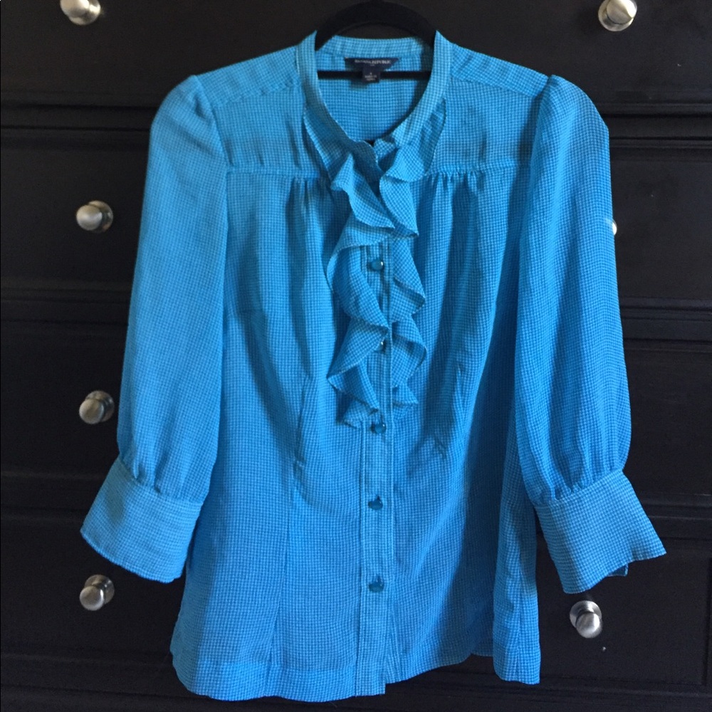 Banana Republic Ruffle Front Blouse