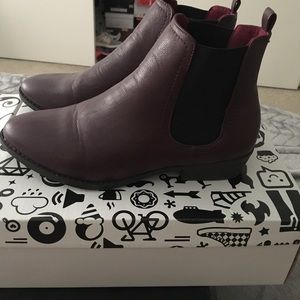 Bamboo Ox Blood Ankle boots