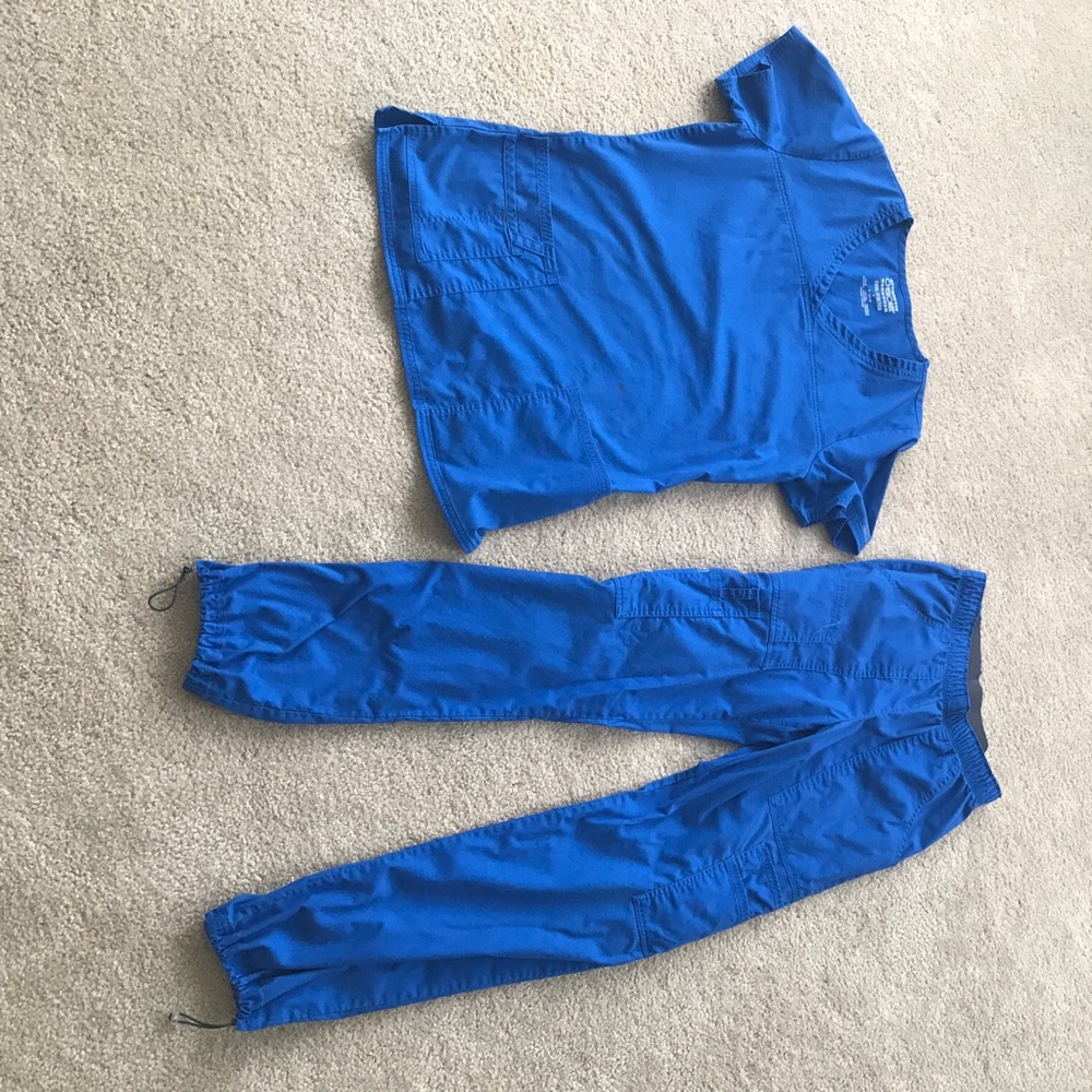 Cherokee Royal Blue Scrub Set