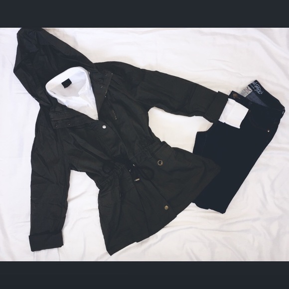 Drawstring Waist Jacket - Picture 2 of 6