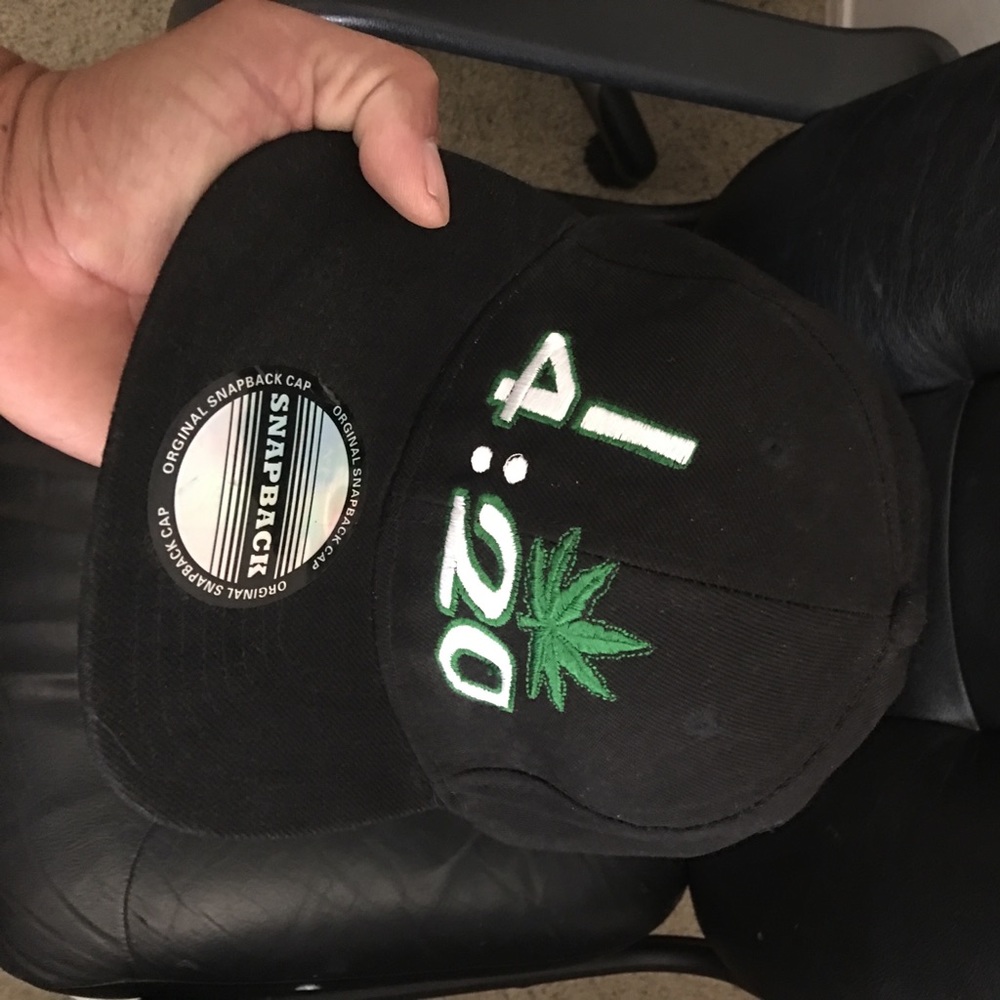 420 hat snap back