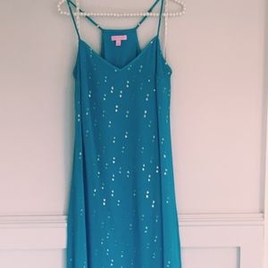 Lilly Pulitzer Blue Sparkling Maxi Dress