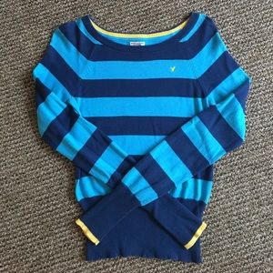 Blue Striped Sweater