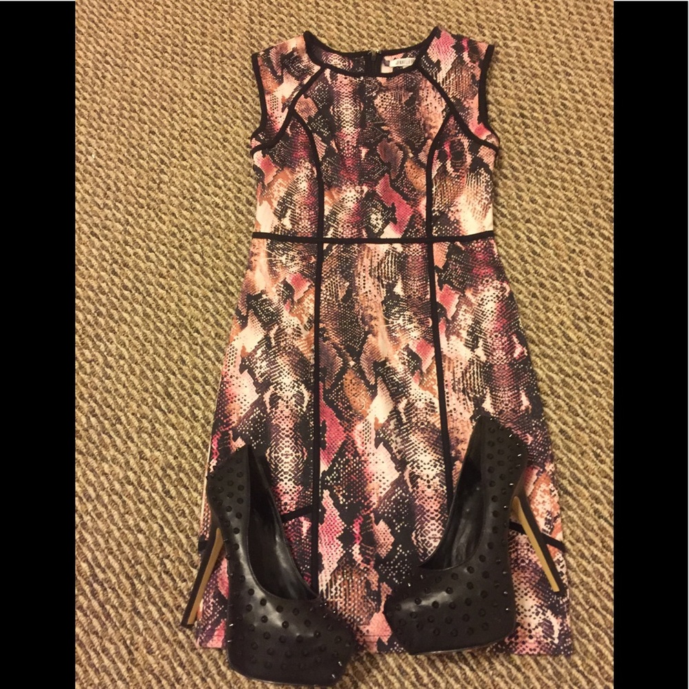 Unique python multi color dress!