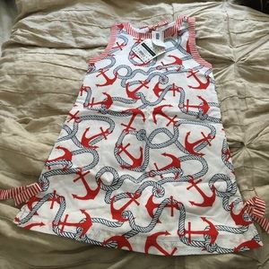 NWT Gretchen Scott girl's nautical dress