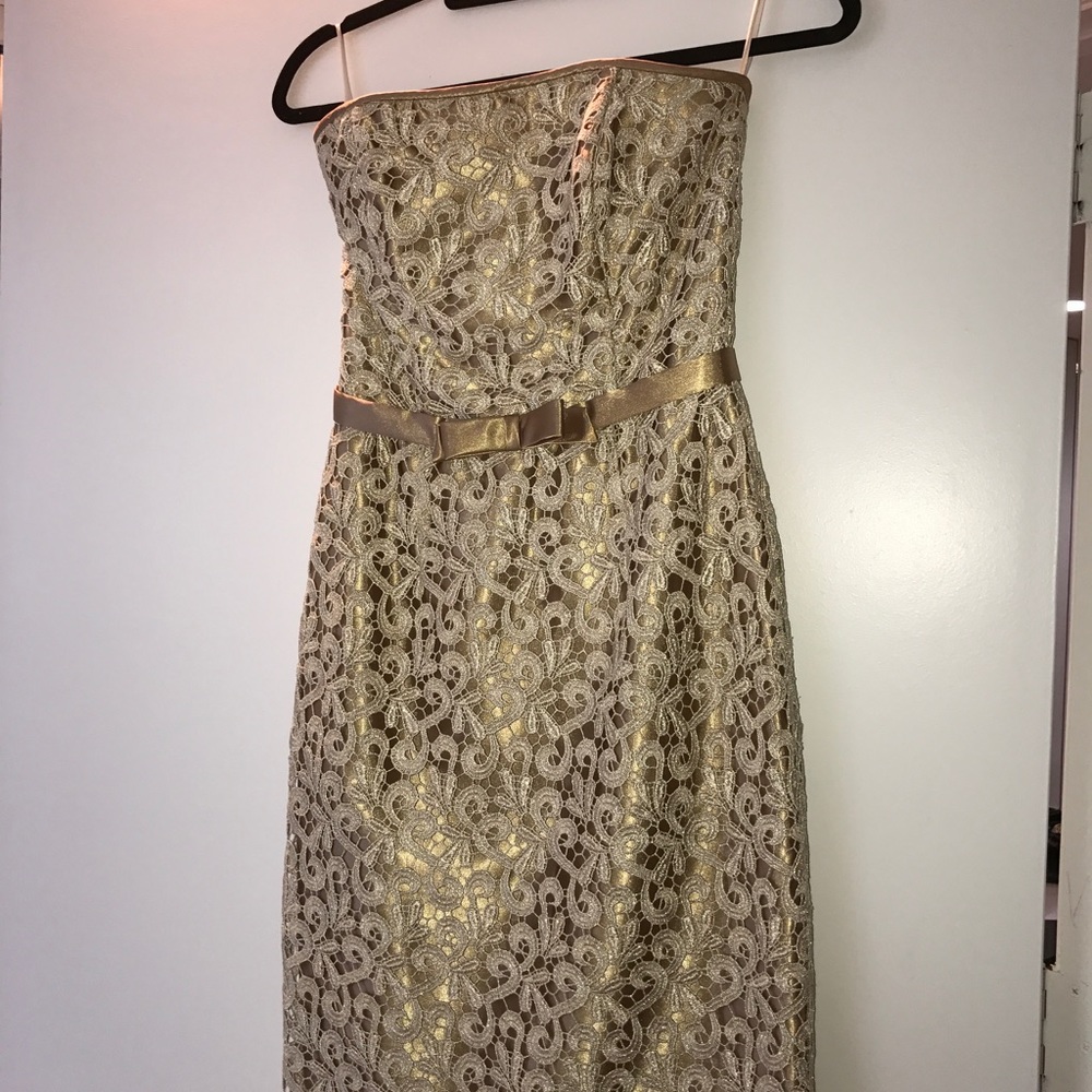Beautiful GOLd evening prom dress Cache size 2