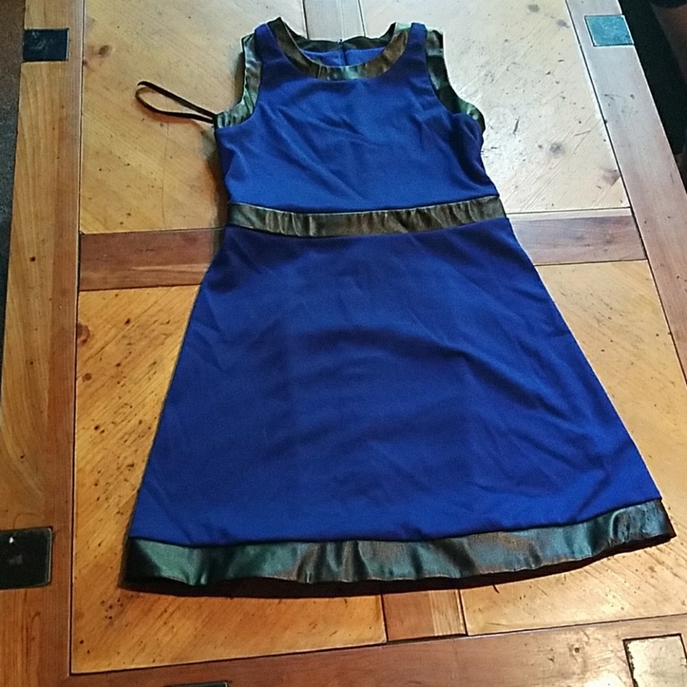 Blue black dress