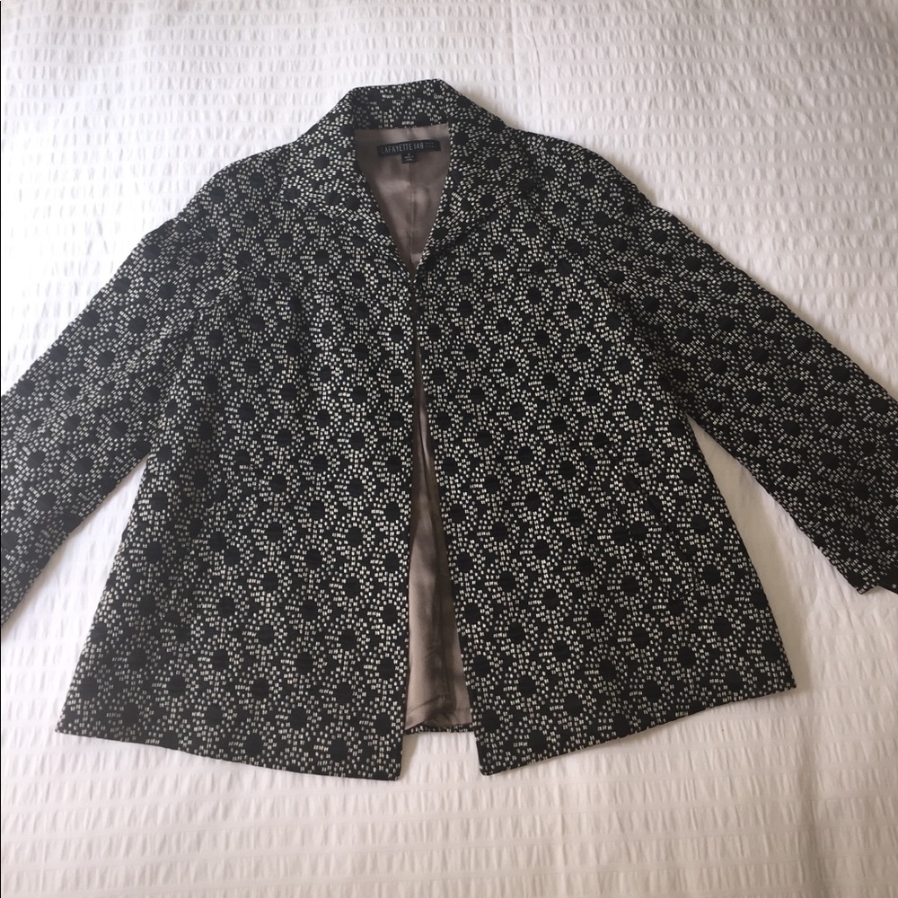 Chic black and white jacket