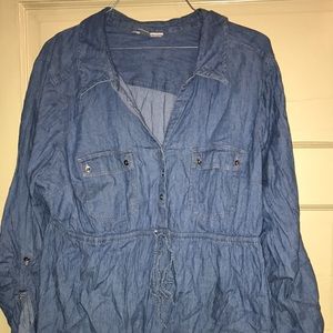 Maternity jean shirt